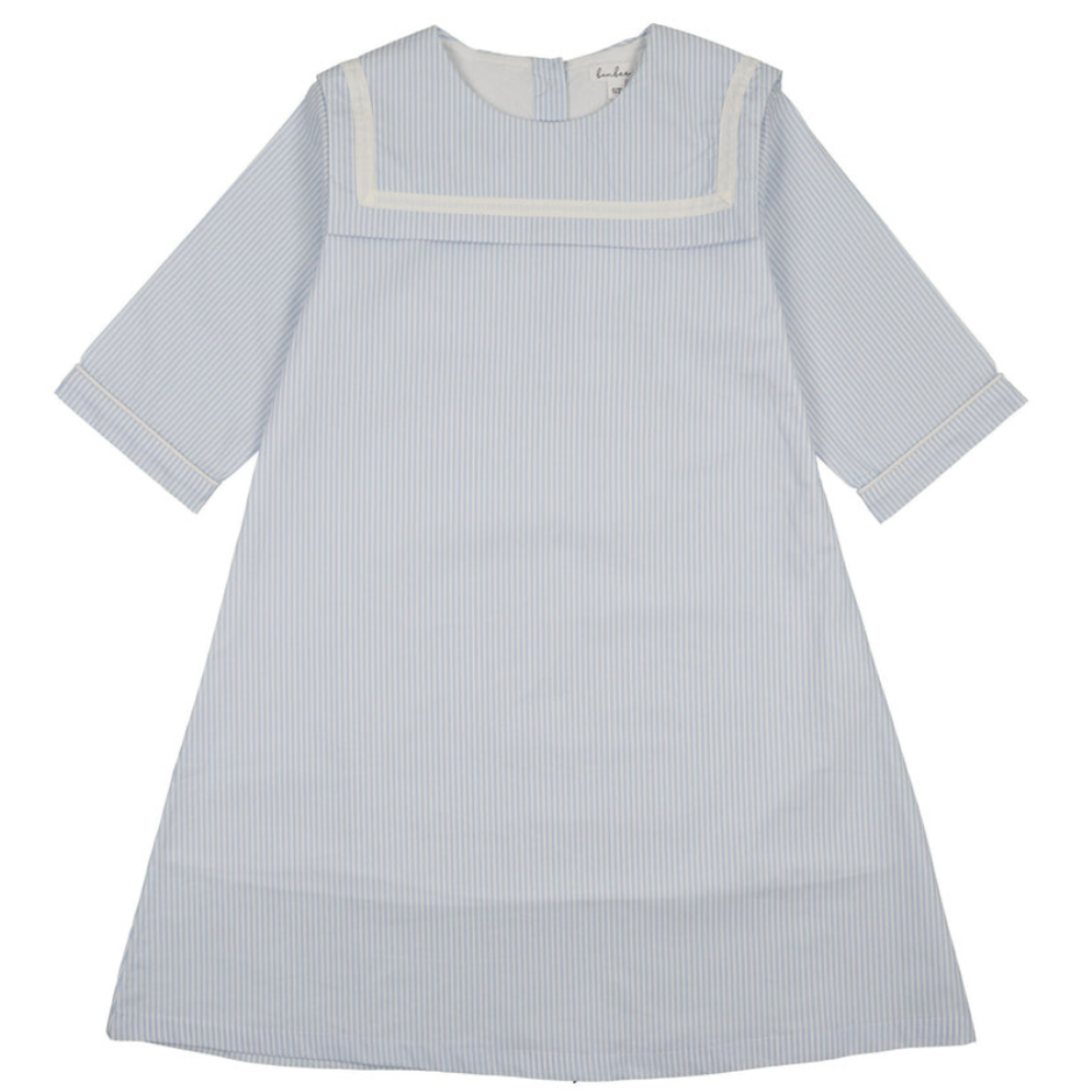 Bonjoy Shabbos Sailor Stripe 3/4 Sleeve Dress - BTSS26014D