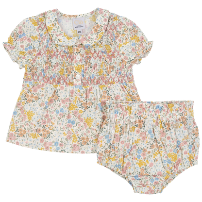 Clô Multi Flower Print Set With Front Mocking - SB6CP7416BG