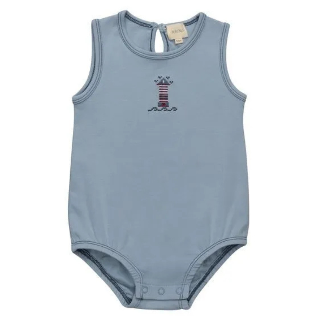 Aurora Cotton Crossstich Lighthouse Collection Romper - ASS26-0062-R