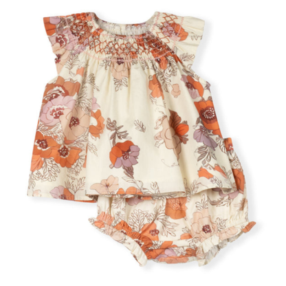 One Child Ellis Floral Smocked Set - C-26033