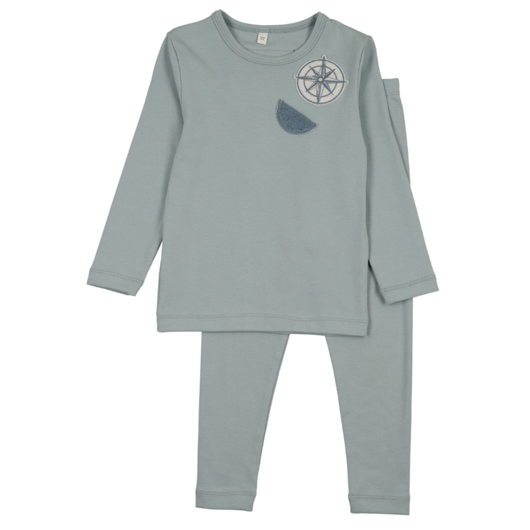 Bonjoy Pastel Petals Long Sleeve Pajamas - BPSS260011LS