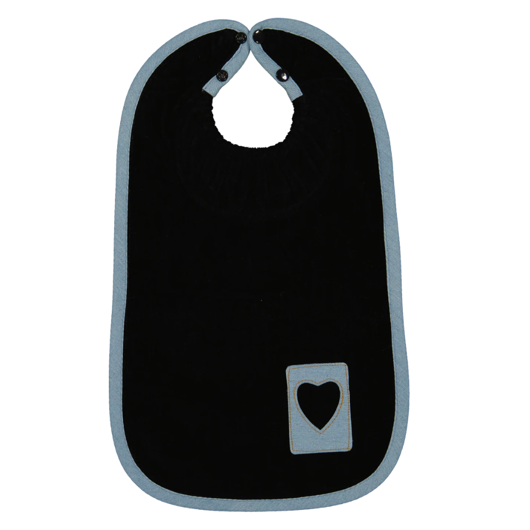 Dacee Heart Patch Bib - BB83