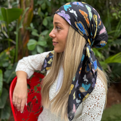 The Scarf Bar Twilight Butterfly Headscarf - TSB-33-SS26