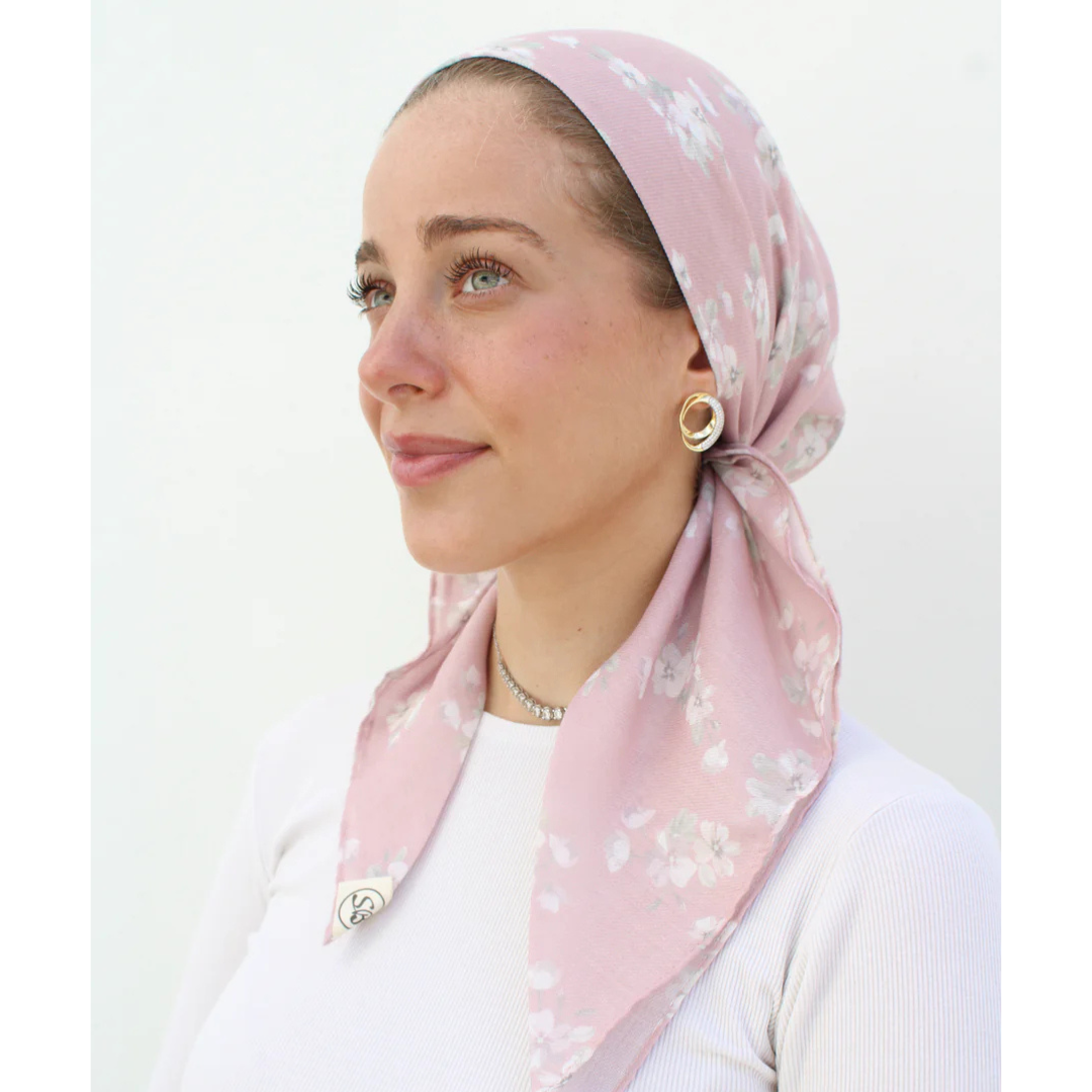 The Scarf Bar Blushing Petals Headscarf - TSB-03-SS26