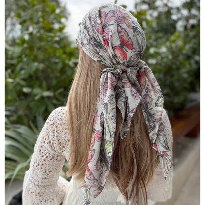 The Scarf Bar Pastel Butterfly Headscarf - TSB-25-SS26