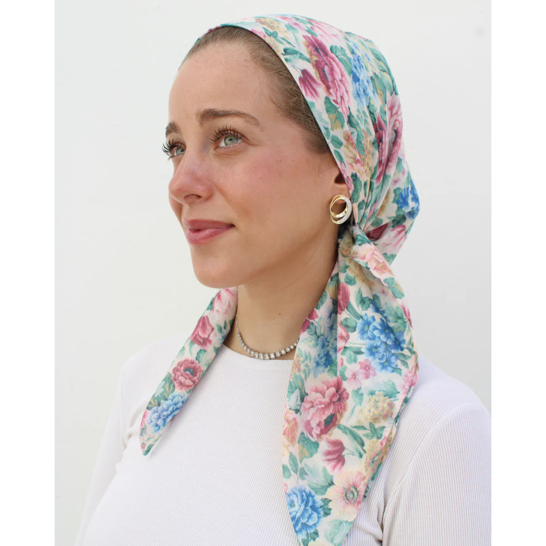 The Scarf Bar English Garden Headscarf - TSB-07-SS26