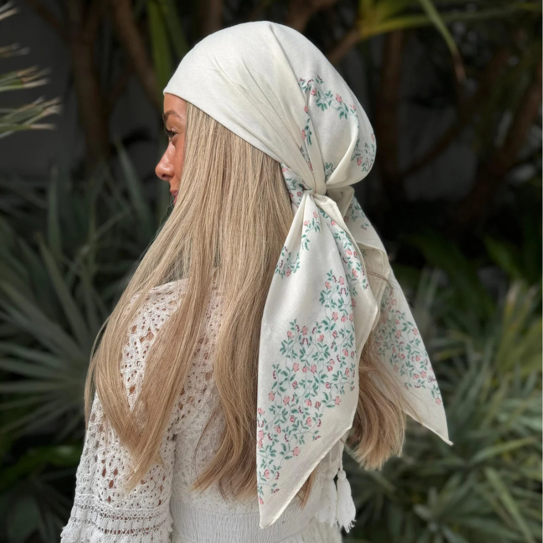 The Scarf Bar Heirloom Bloom Headscarf - TSB-09-SS26