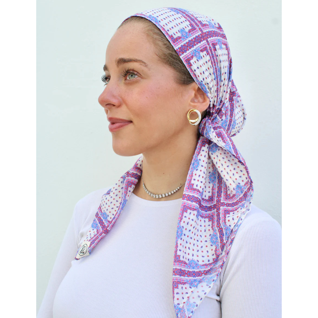 The Scarf Bar French Tile Headscarf - TSB-08-SS26