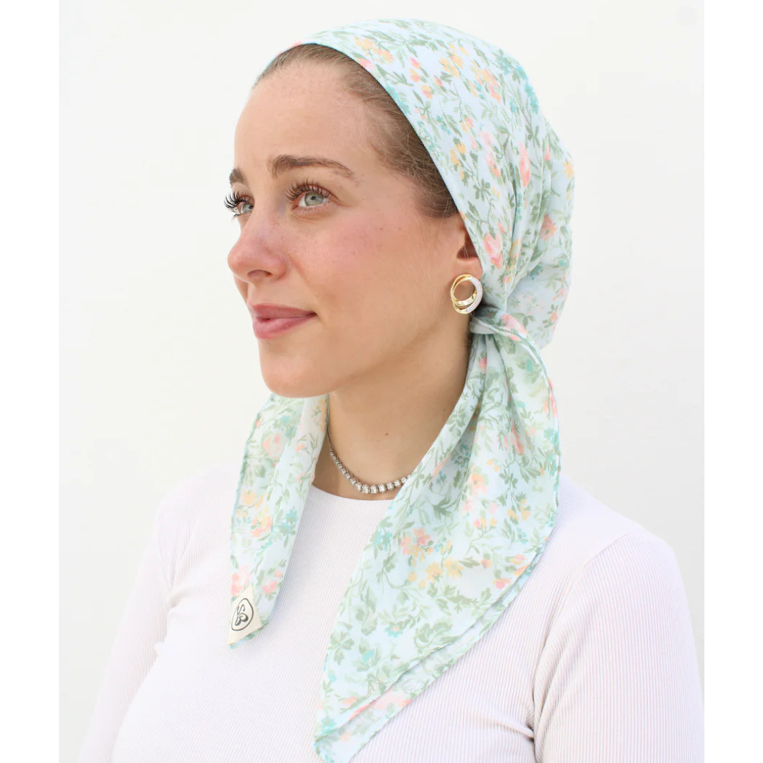The Scarf Bar Mint Garden Headscarf - TSB-12-SS26