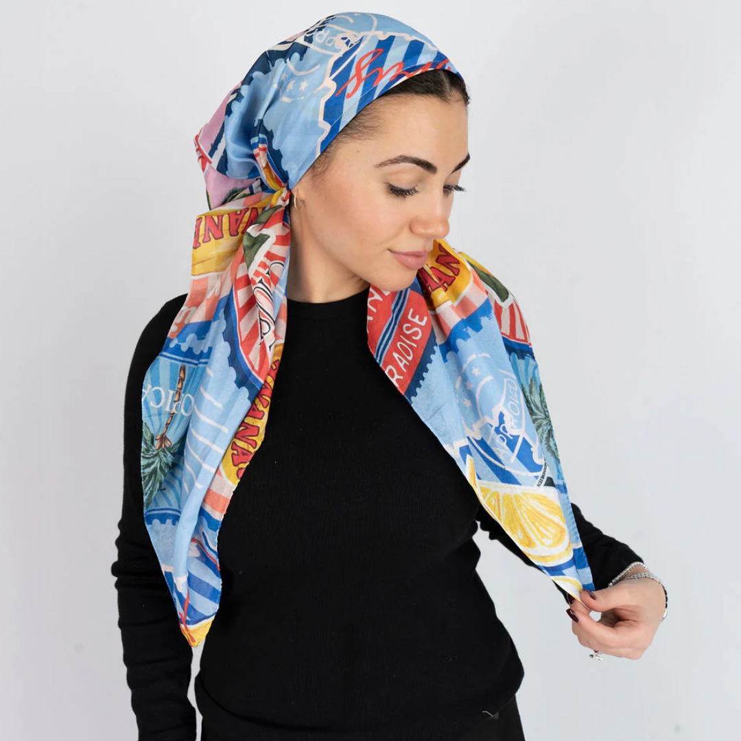 Nicsessories Citrus Stamp Headscarf - Nic-04-SS26