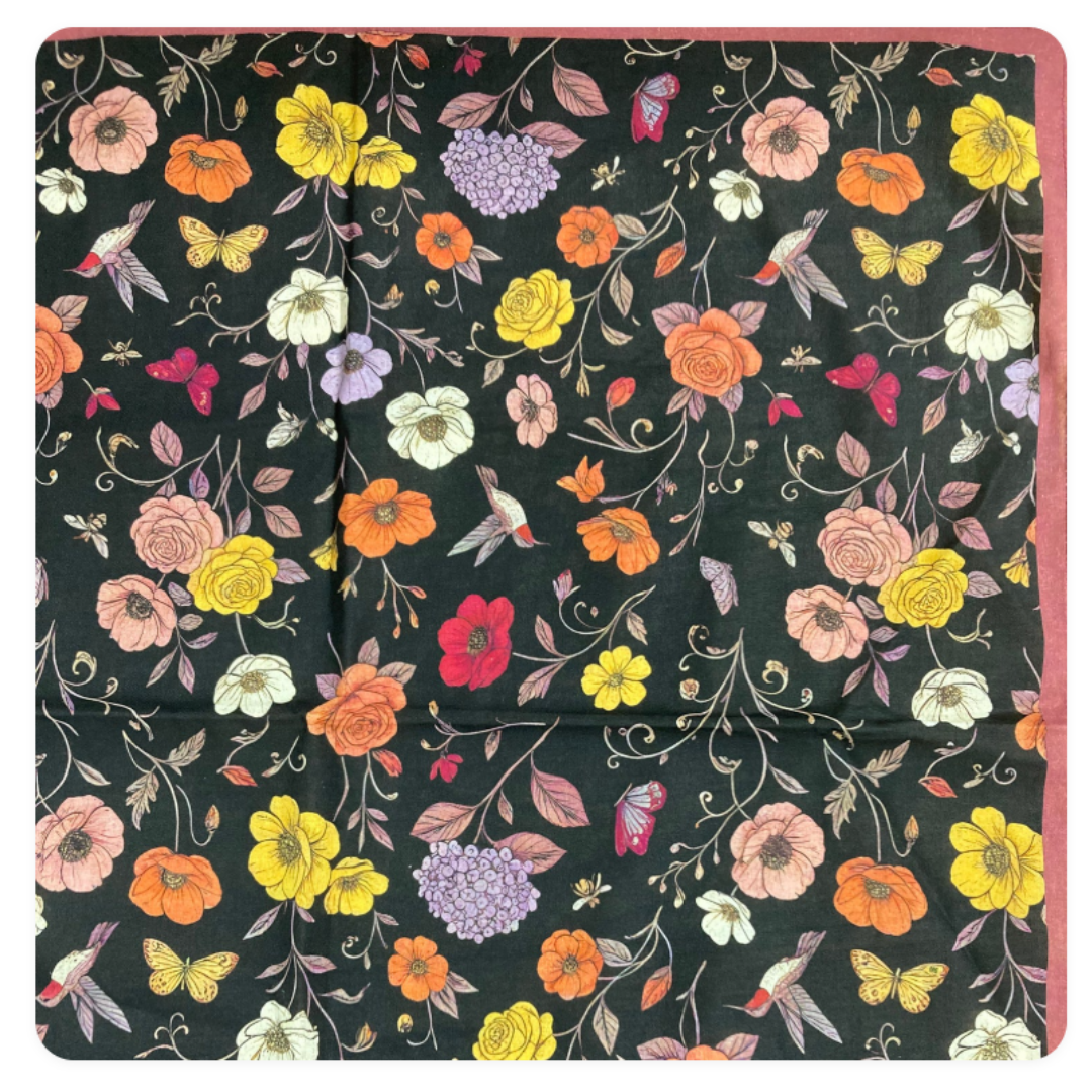 Cherie Pre-Tied Headscarves Bandana Designed - Short Ties - HB-171