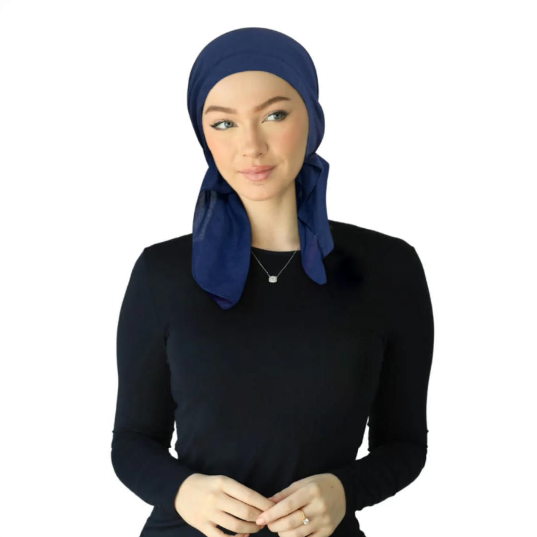 Cherie Pre-tied Headscarves Bandana Solid - Hb-167