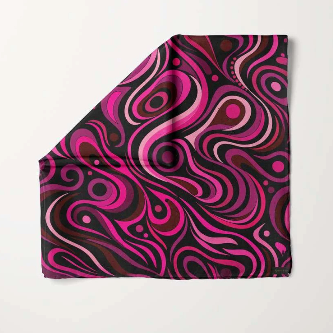 TIE UR KNOT Mind Over Matter Silk Headscarf - TUK-65-SS26