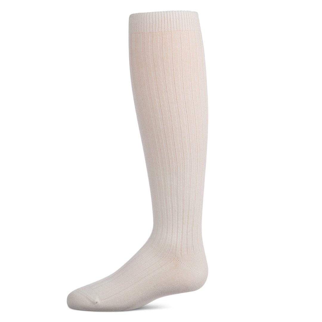 Spot-On Ribbed Cotton Blend Knee High Sock - Sp-1039