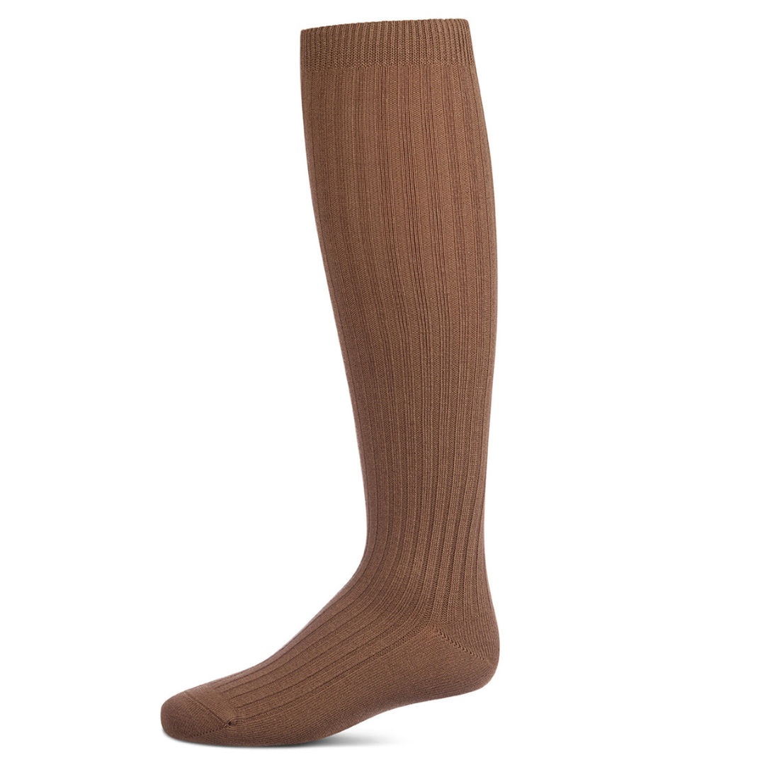 Spot-On Ribbed Cotton Blend Knee High Sock - Sp-1039
