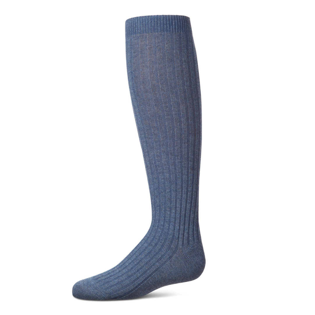 Spot-On Ribbed Cotton Blend Knee High Sock - Sp-1039