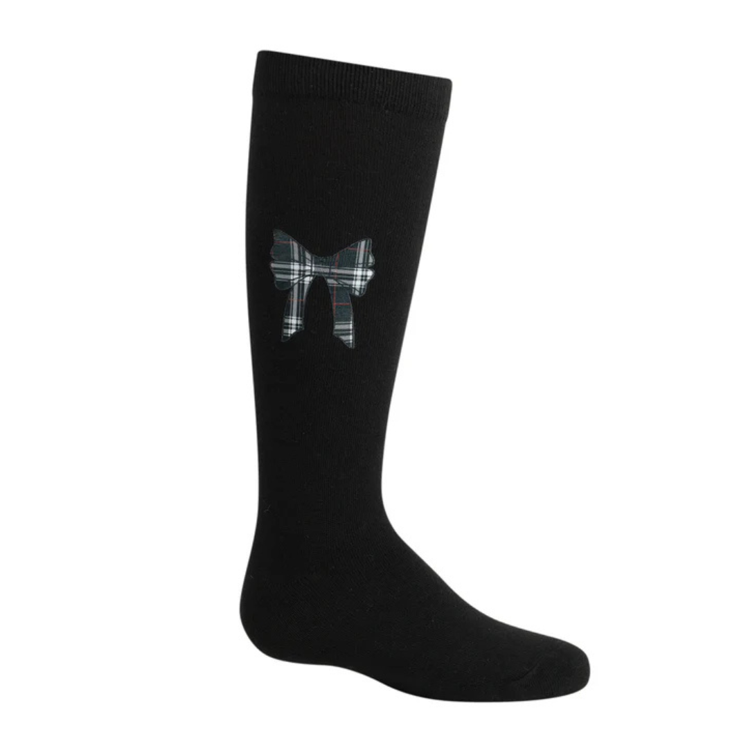 Zubii Plaid Bow Knee High - 968