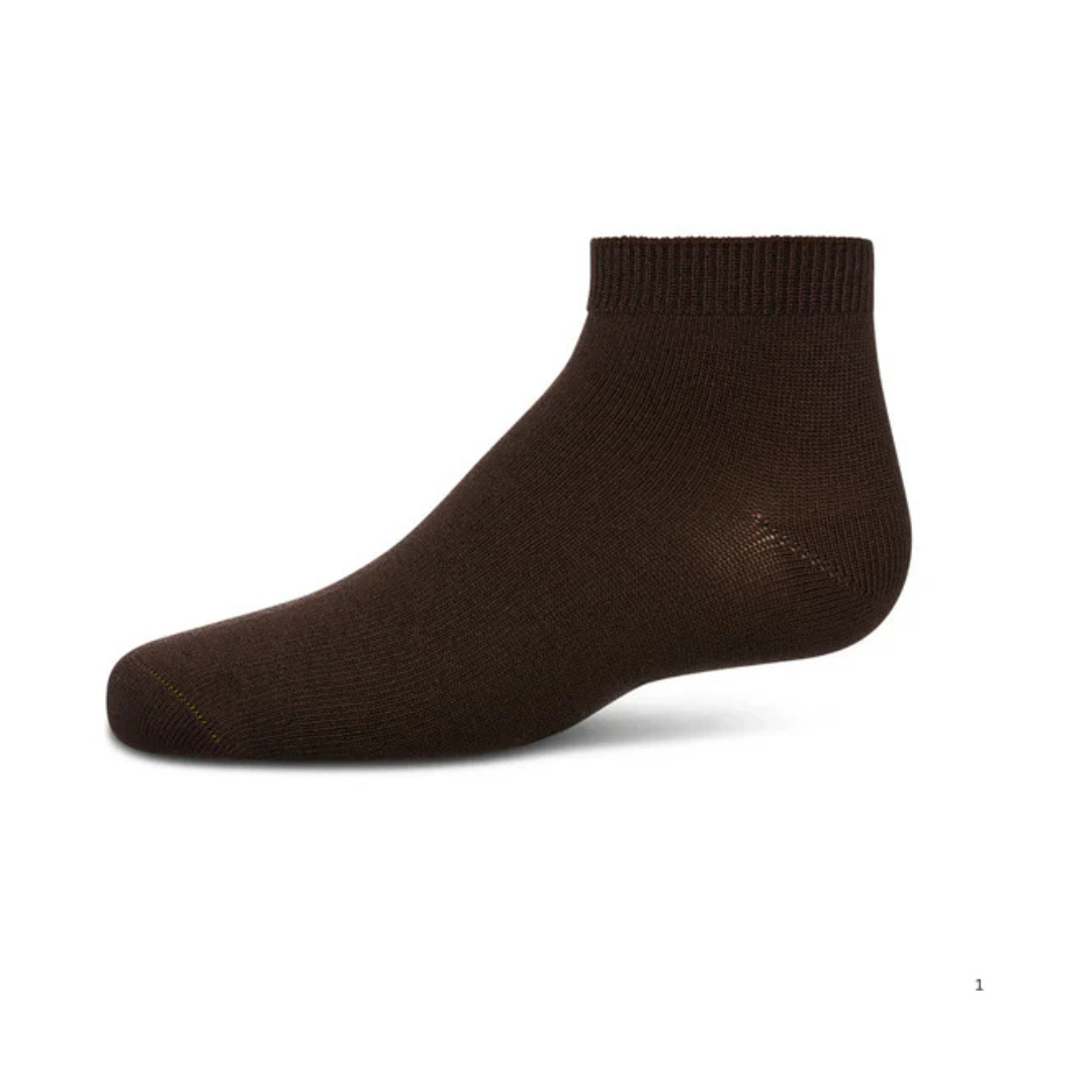 Memoi Kids Basic Soft Rayon from Bamboo Anklet Socks Coffee Bean - Mk-6066
