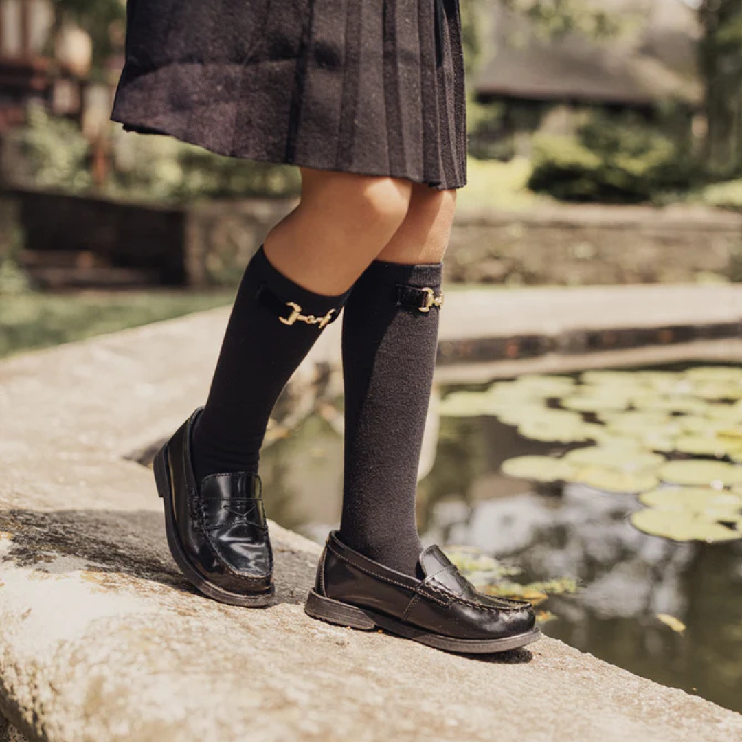 Zubii Gold Buckle Knee High - 911