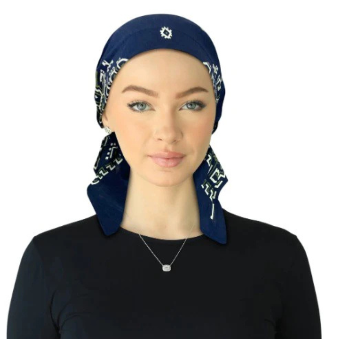 Cherie Pre-Tied Bandana Designed Headscarves - HB-168