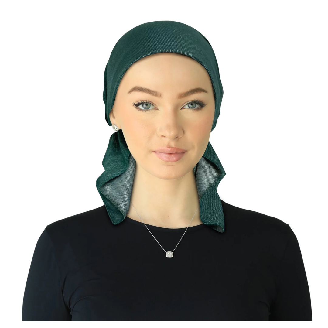 Cherie Pre-Tied Bandana Soft Denim Headscarves - HB-170