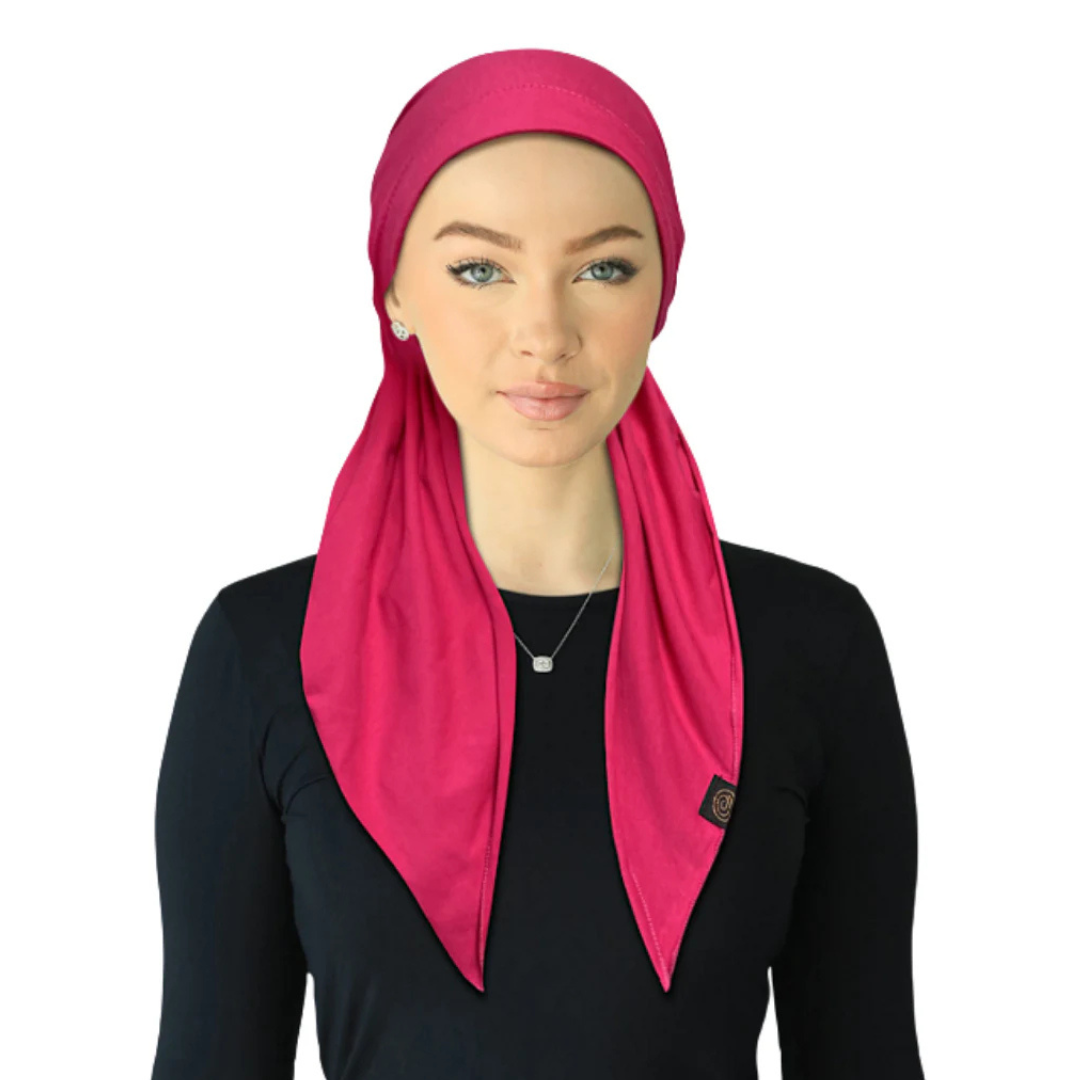 Cherie Adjustable Ties-Cotton Comfort Headscarves - HA-COTTON COMFORT
