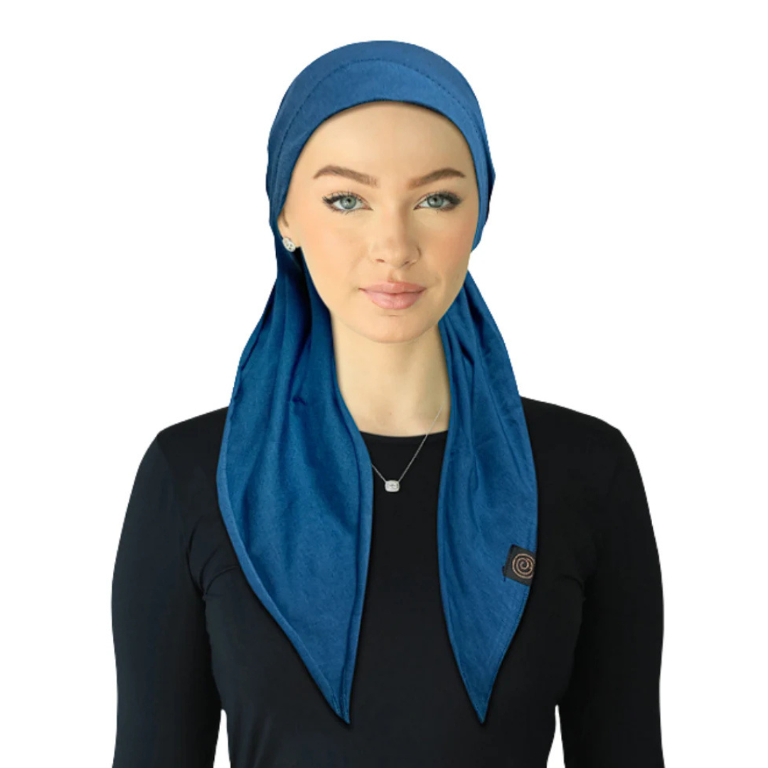 Cherie Adjustable Ties-Cotton Comfort Headscarves - HA-COTTON COMFORT