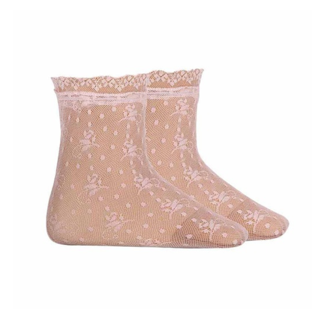Condor Floral Designed Lace Sock - 4502/4