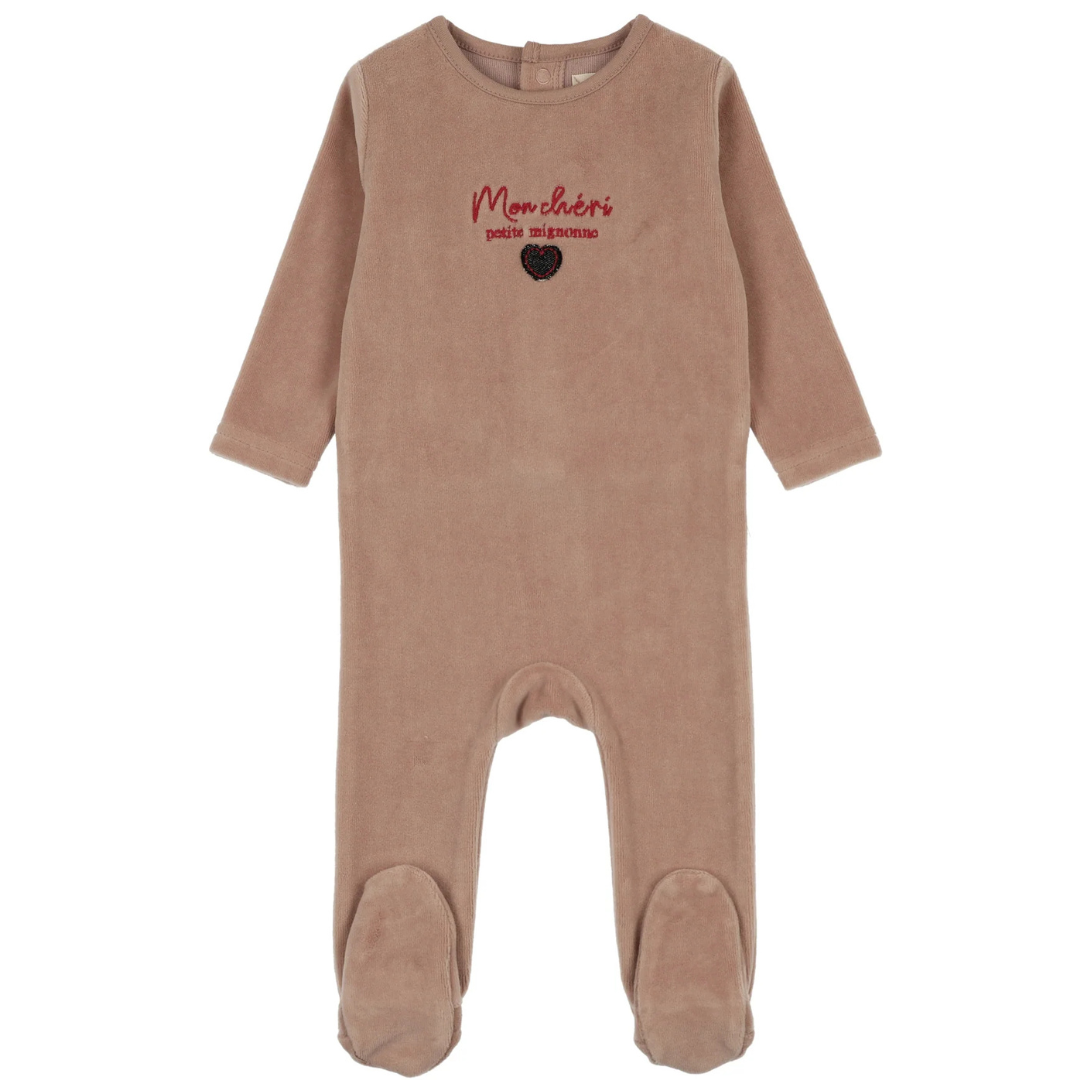 Analogie Velour Baby Footie - AF26S314A