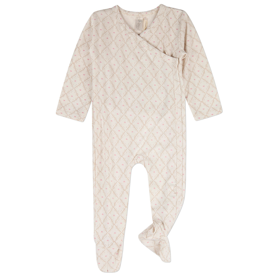 MiniMoi Harlequin Heart All Over Print Footie Set - IAB10427-Set