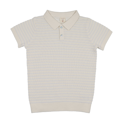 Analogie Textured Stripe Knit Polo - TSKP-SS26