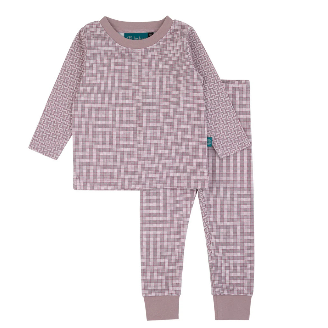 Bondoux Weaved Print 2 Pcs Set - 152JS
