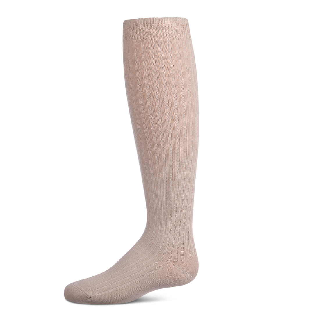 Spot-On Ribbed Cotton Blend Knee High Sock - Sp-1039