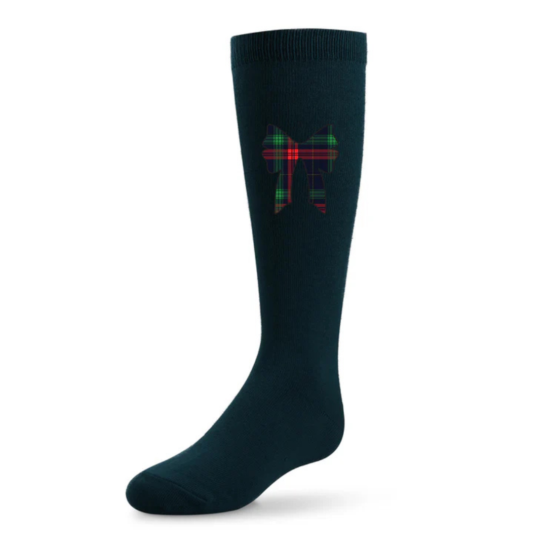 Zubii Plaid Bow Knee High - 968