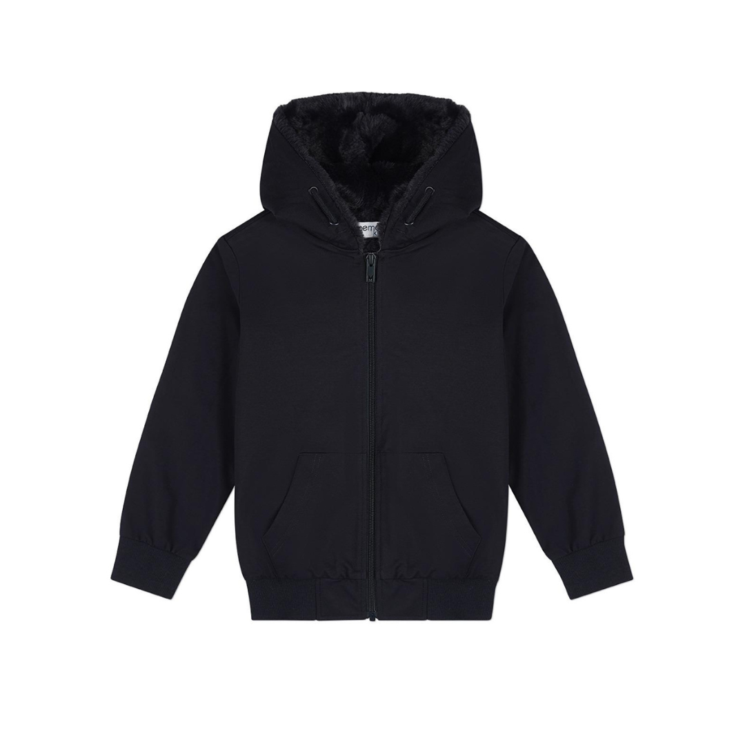 Memoi Boys Faux Fur Zip Up Hoodie - MBJ-005