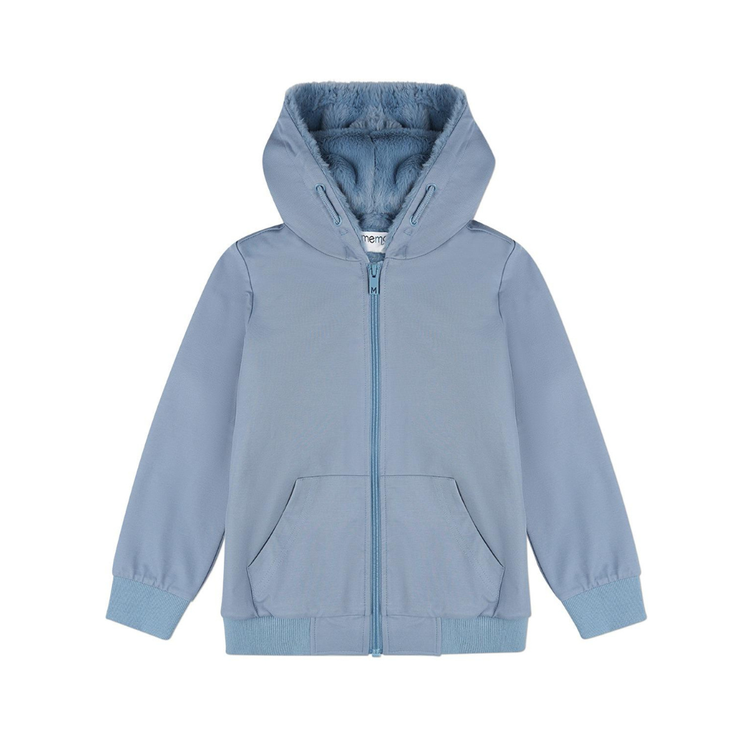 Memoi Boys Faux Fur Zip Up Hoodie - MBJ-005