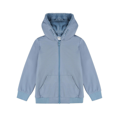 Memoi Boys Faux Fur Zip Up Hoodie - MBJ-005