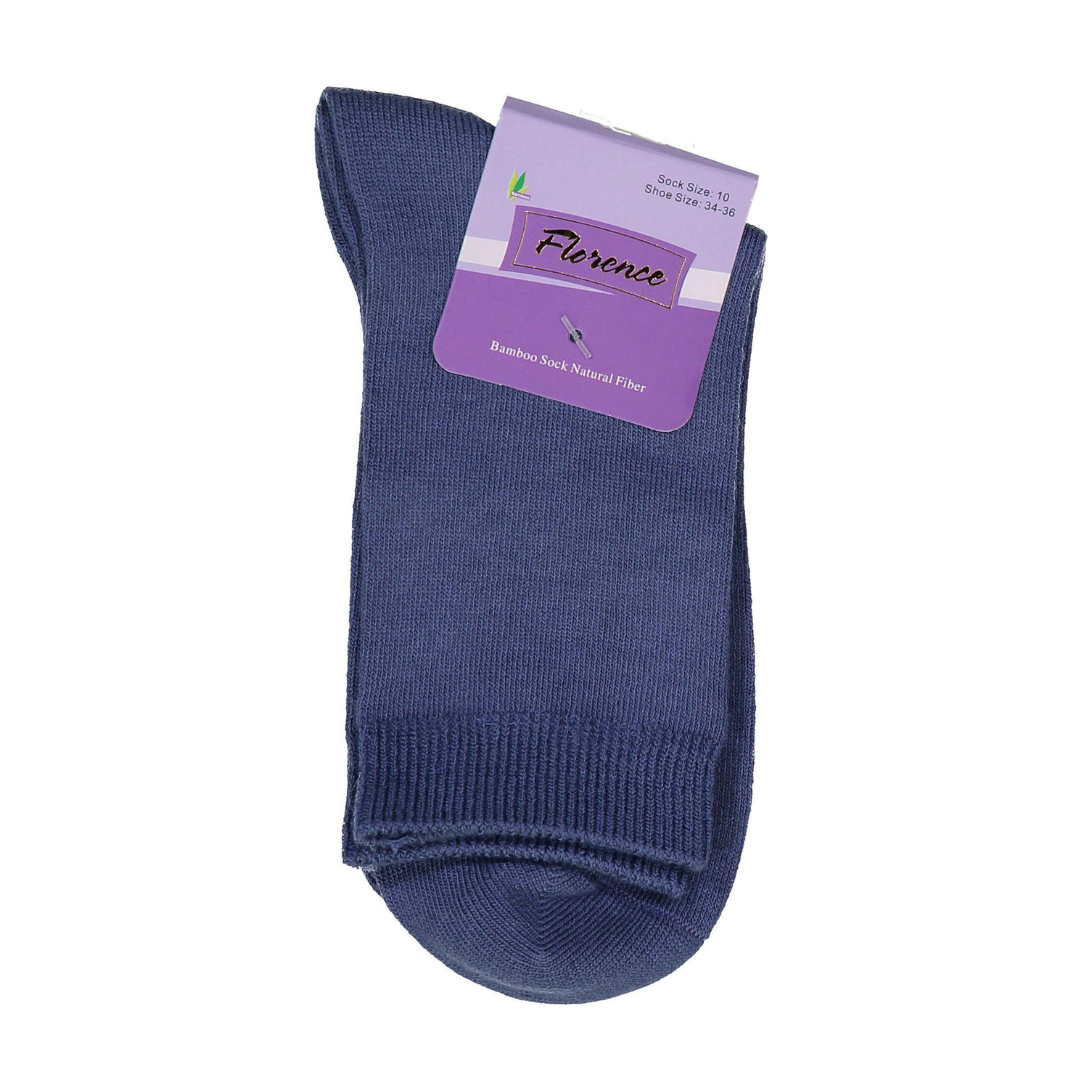 Florence Bamboo Quarter Crew Sock Riverside - 179