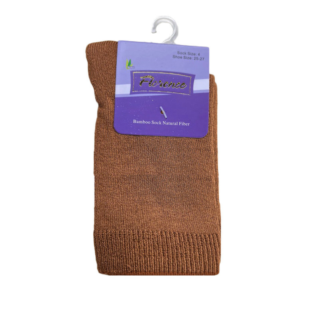 Florence Bamboo Quarter Crew Sock Peanut Butter - 179