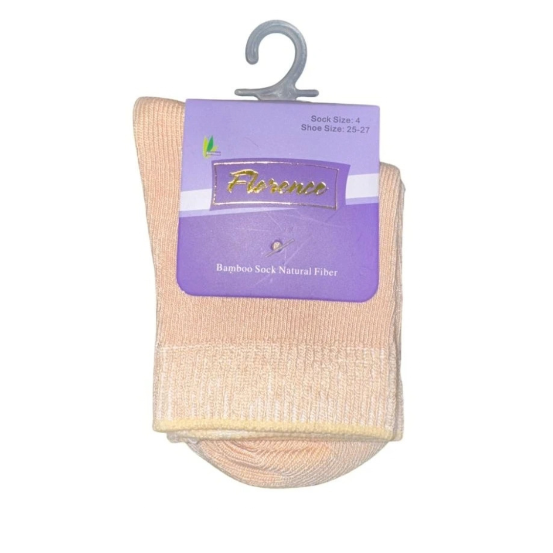 Florence Bamboo Quarter Crew Sock Linen - 179