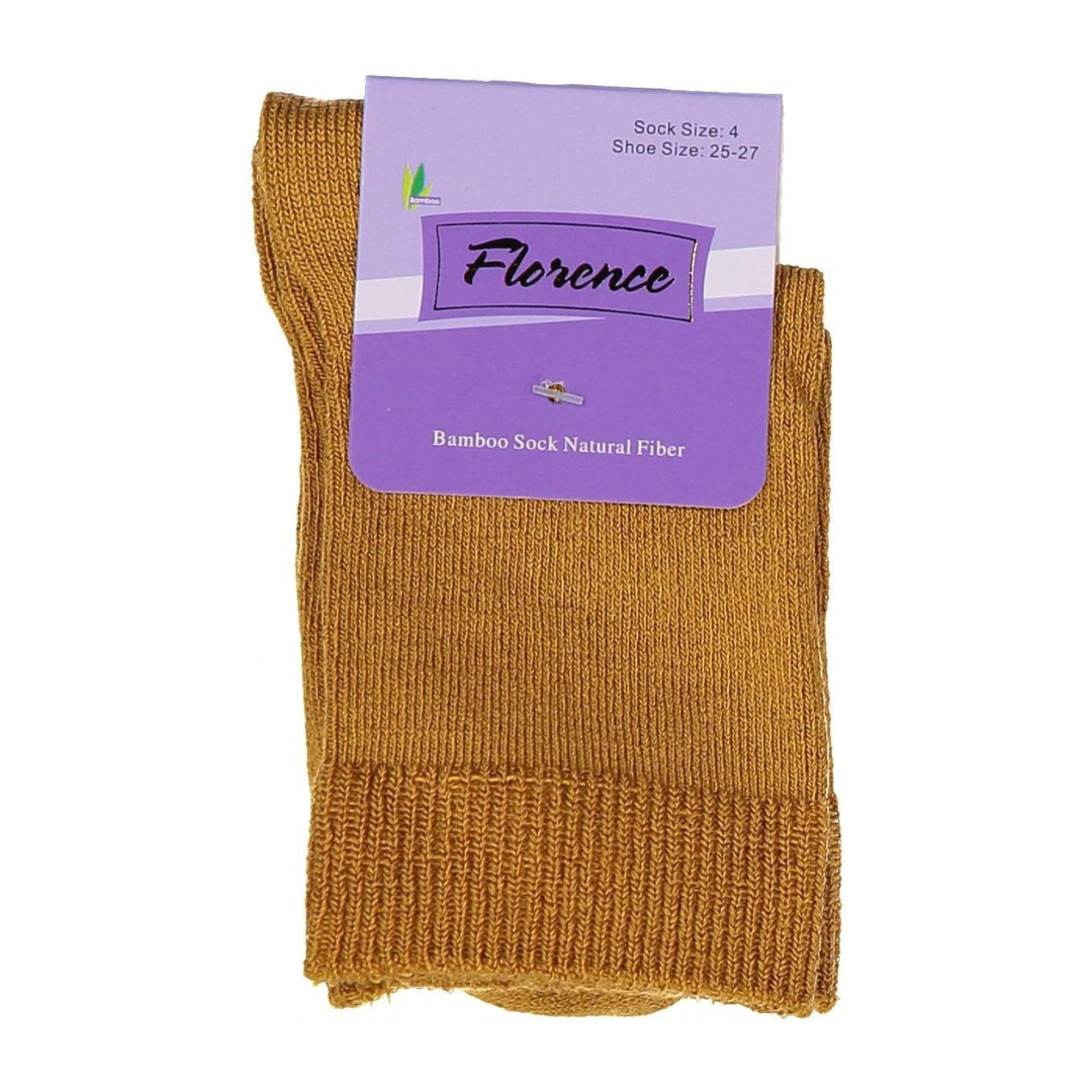 Florence Bamboo Quarter Crew Sock Gold - 179