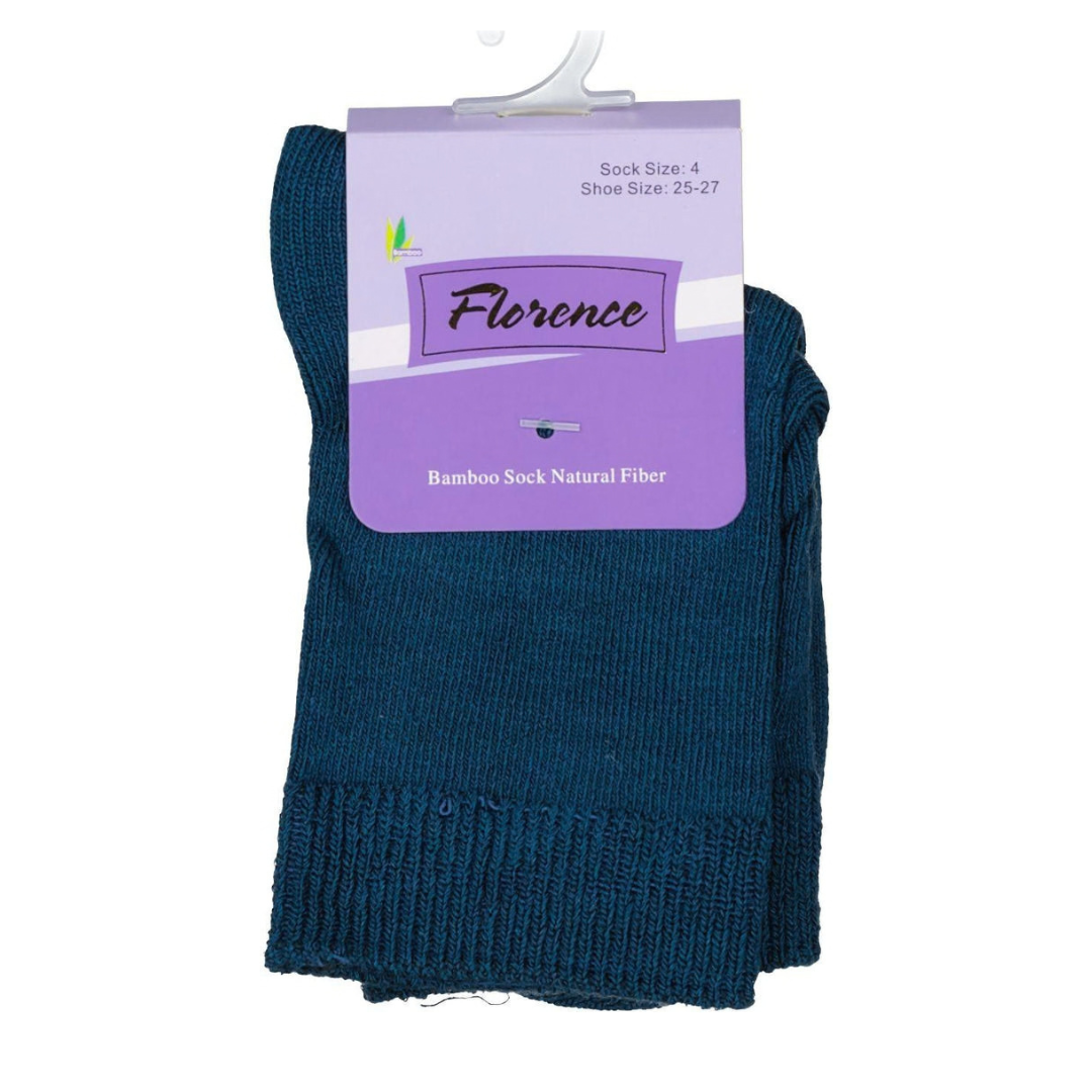 Florence Bamboo Quarter Crew Sock Dk Teal - 179