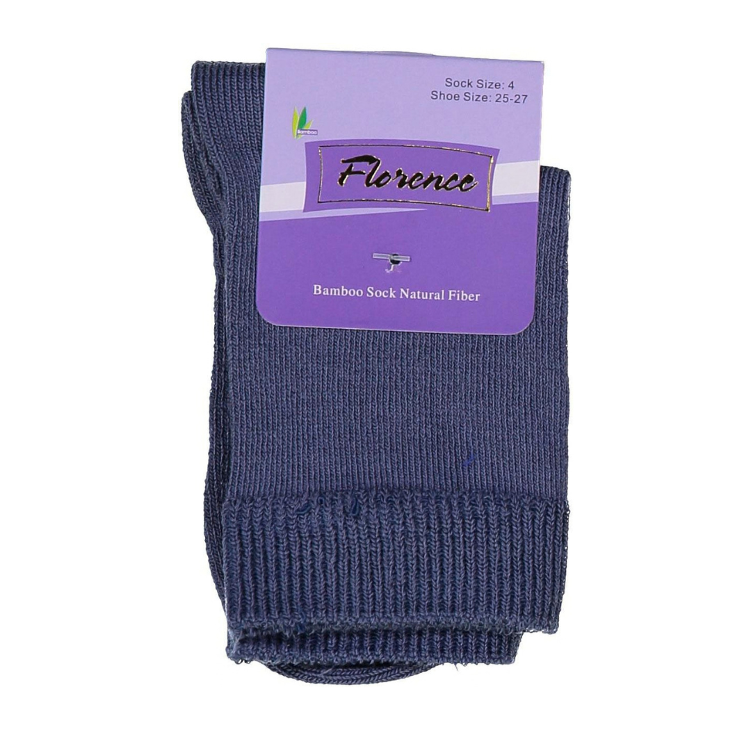 Florence Bamboo Quarter Crew Sock Denim - 179