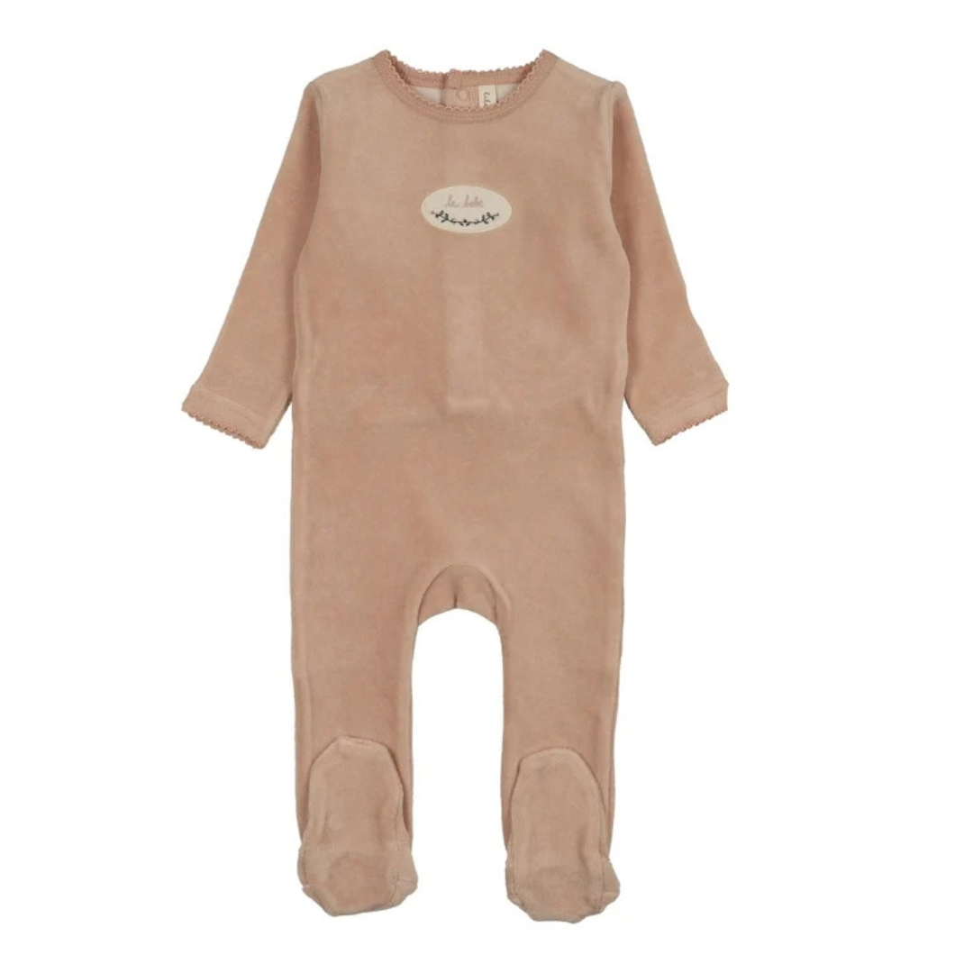 Lilette Velour Patch Footie - LTF26LS111F