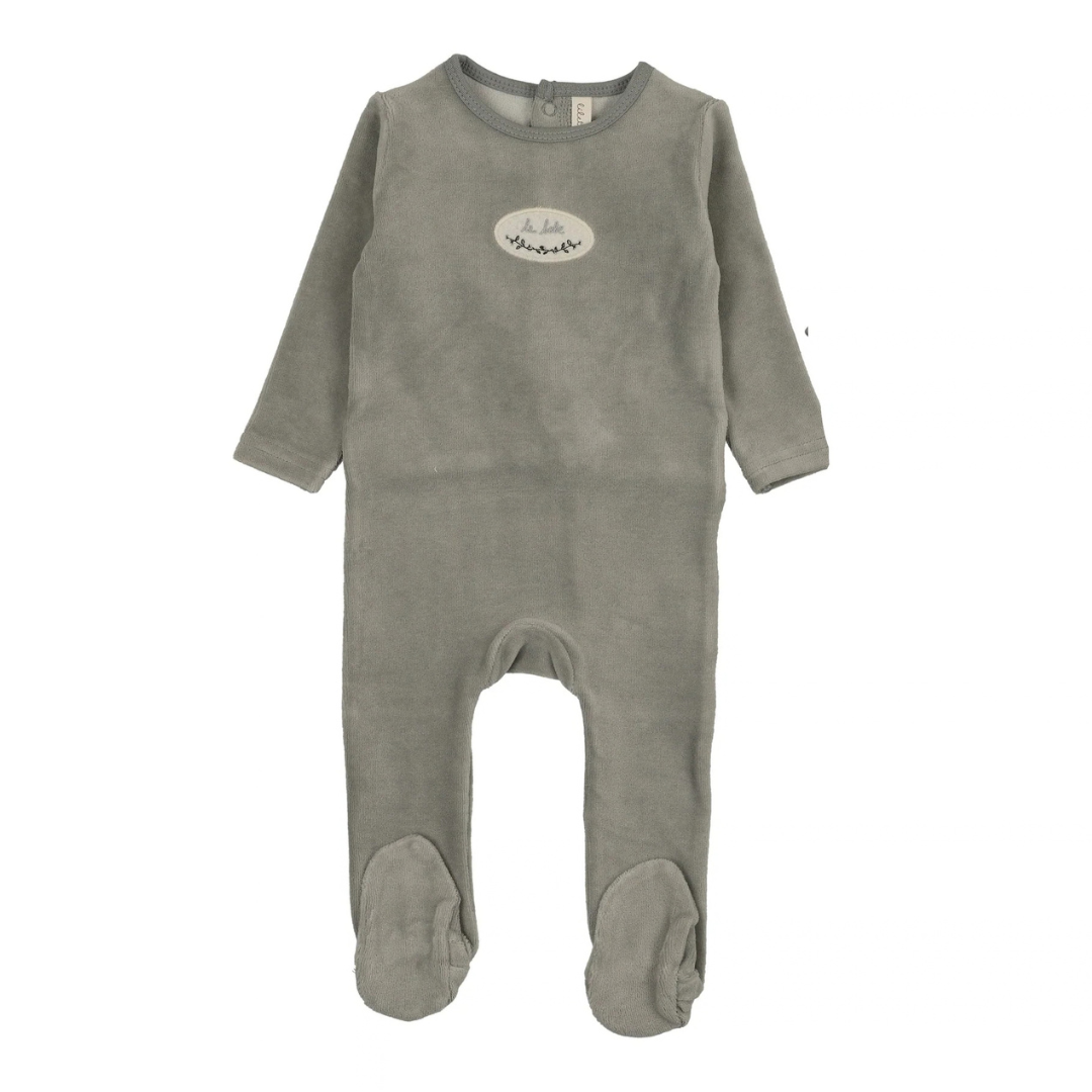 Lilette Velour Patch Footie - LTF26LS111F
