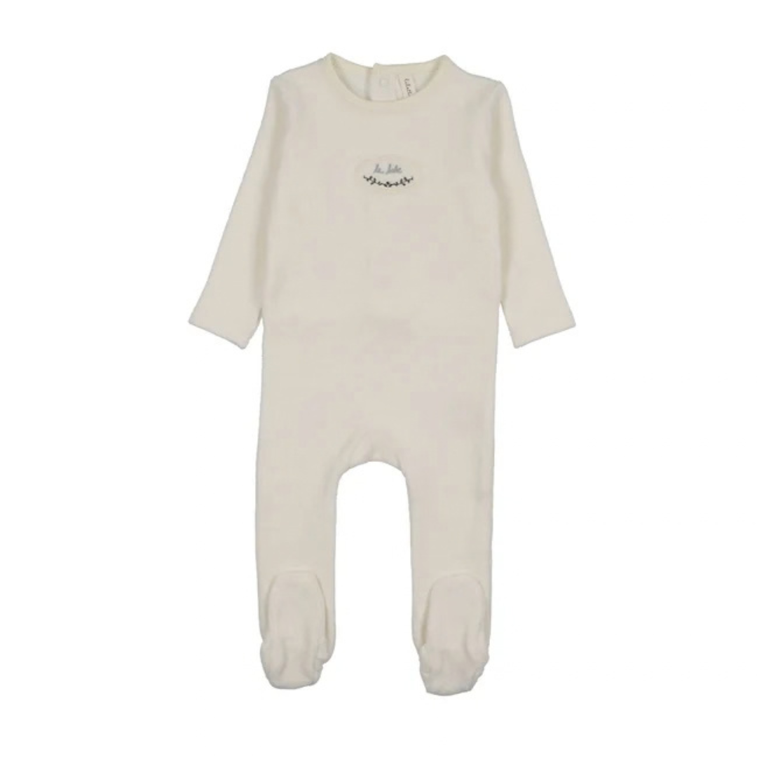 Lilette Velour Patch Footie - LTF26LS111F