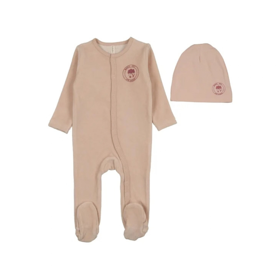Lilette Velour Snap Down Footies Set - LTF26LS112FS