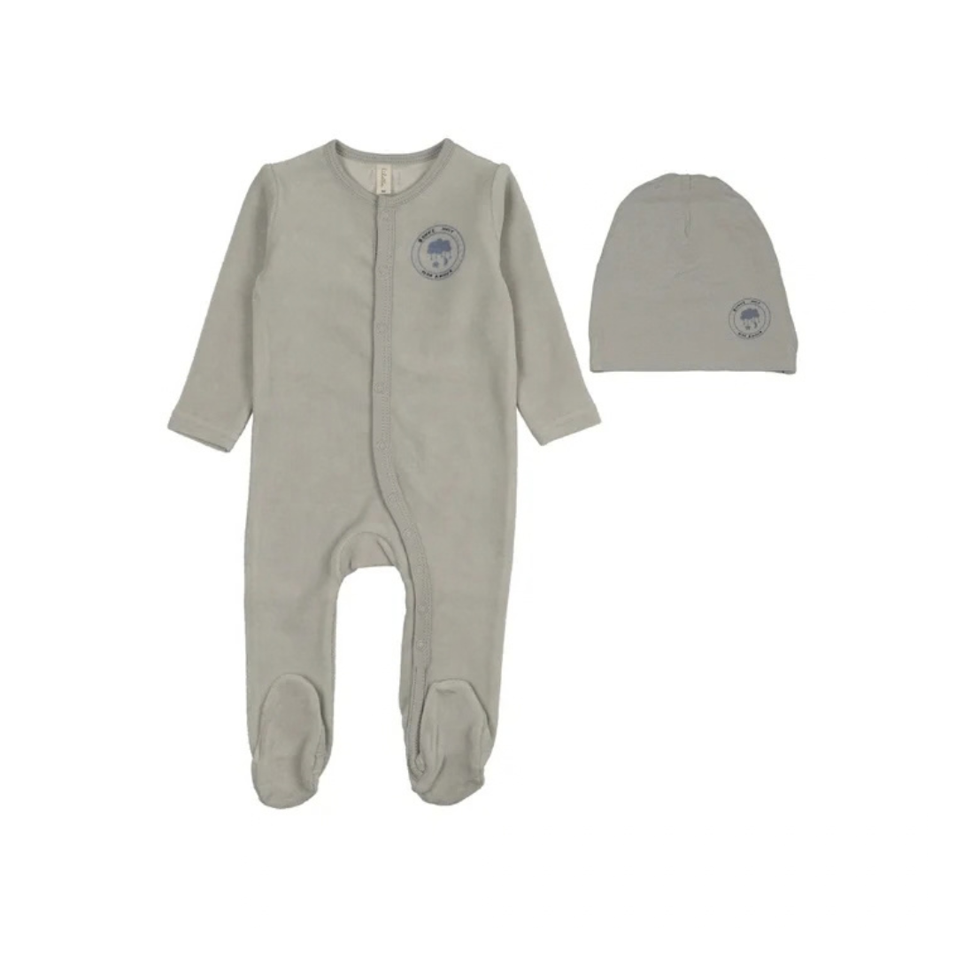 Lilette Velour Snap Down Footies Set - LTF26LS112FS