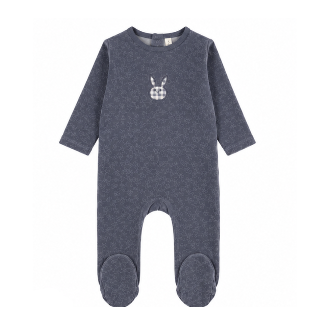 Lilette Velour Snap Down Footie - LTF26LS112F