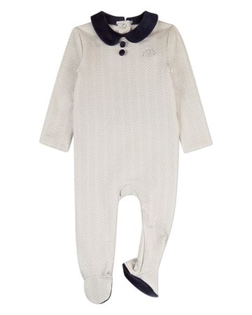 MiniMoi Minimoi Chevron Printed Footie - IAA10483